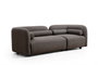 Atelier Del Sofa Sofá 3 Plazas Victoria Grey Bouclette Tela Poliéster Gris Patas Nogal 228x90x74 cm